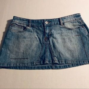 Vintage Blue Marlin 5 pocket denim skirt size 9